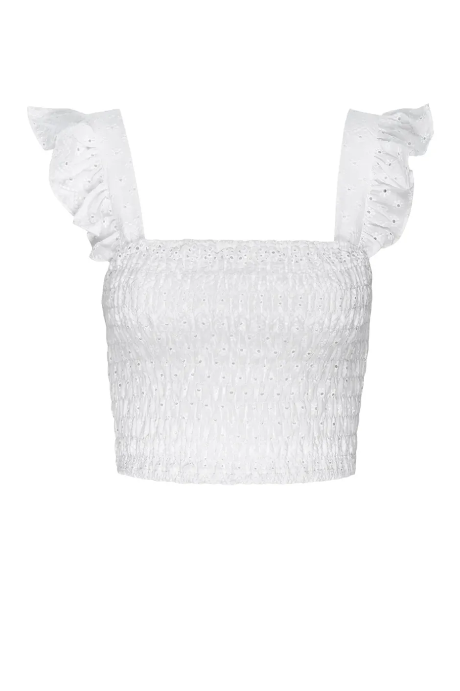 MISA Los Angeles ABELIA TOP Whiteeyelet Outlet