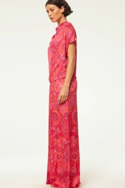 MISA Los Angeles AISHA TOP Floracorsicafuchsia Best