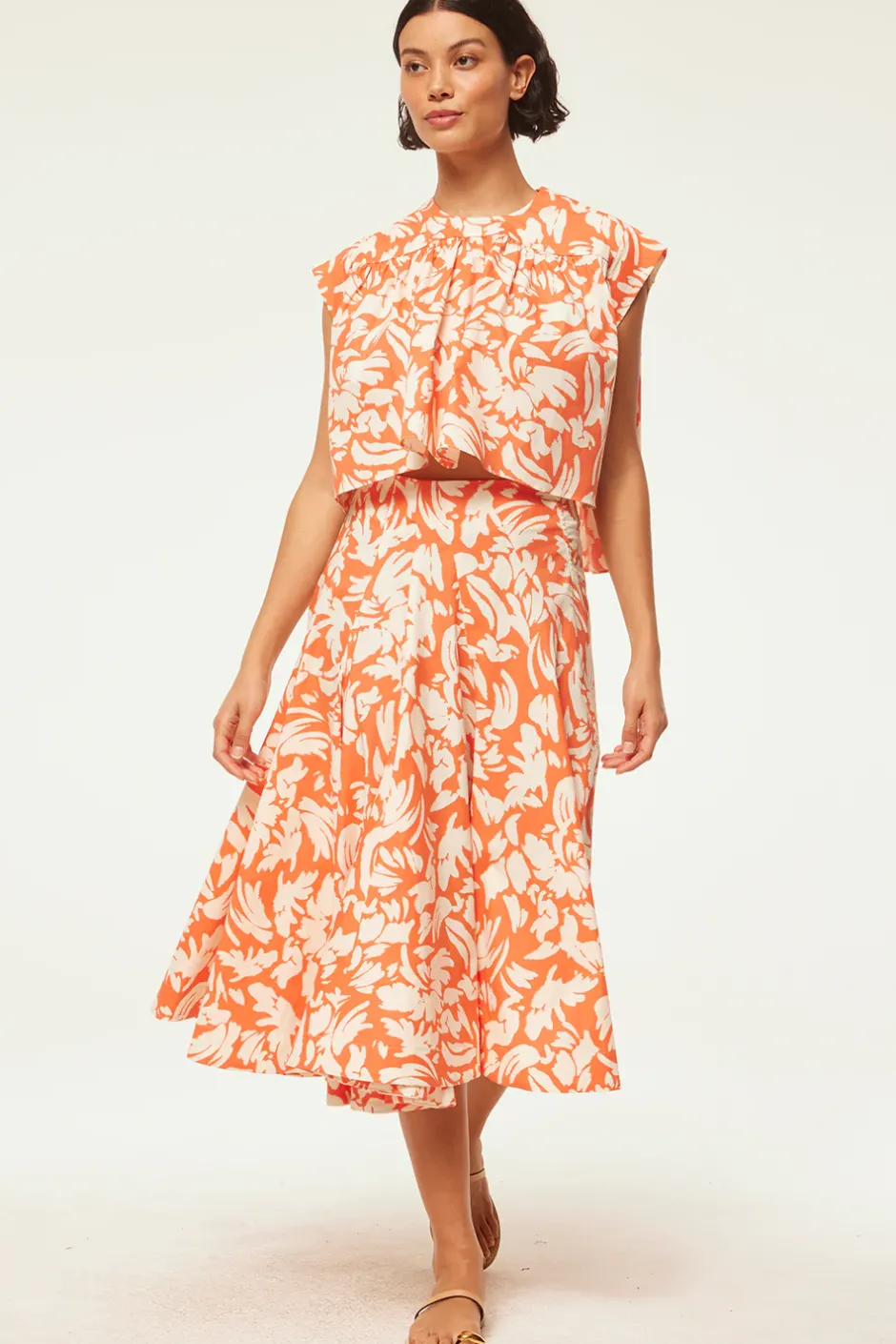 MISA Los Angeles ALINA TOP Patmostangerine Fashion