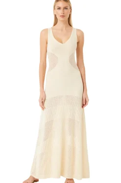 MISA Los Angeles ALLISON DRESS Ivory Clearance