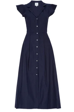 MISA Los Angeles ALMAZ DRESS Navylinen Hot