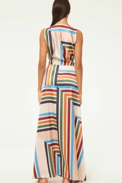MISA Los Angeles ANABELLA DRESS Sanmiguelstripe Best