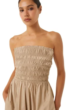 MISA Los Angeles ANDREA JUMPSUIT Sandsolidpoplin New