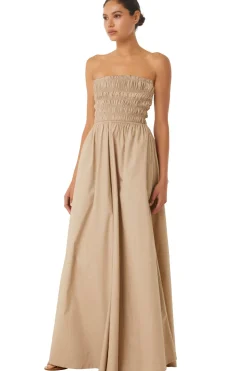 MISA Los Angeles ANDREA JUMPSUIT Sandsolidpoplin New