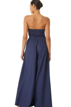 MISA Los Angeles ANDREA JUMPSUIT Midnightbluepoplin Best