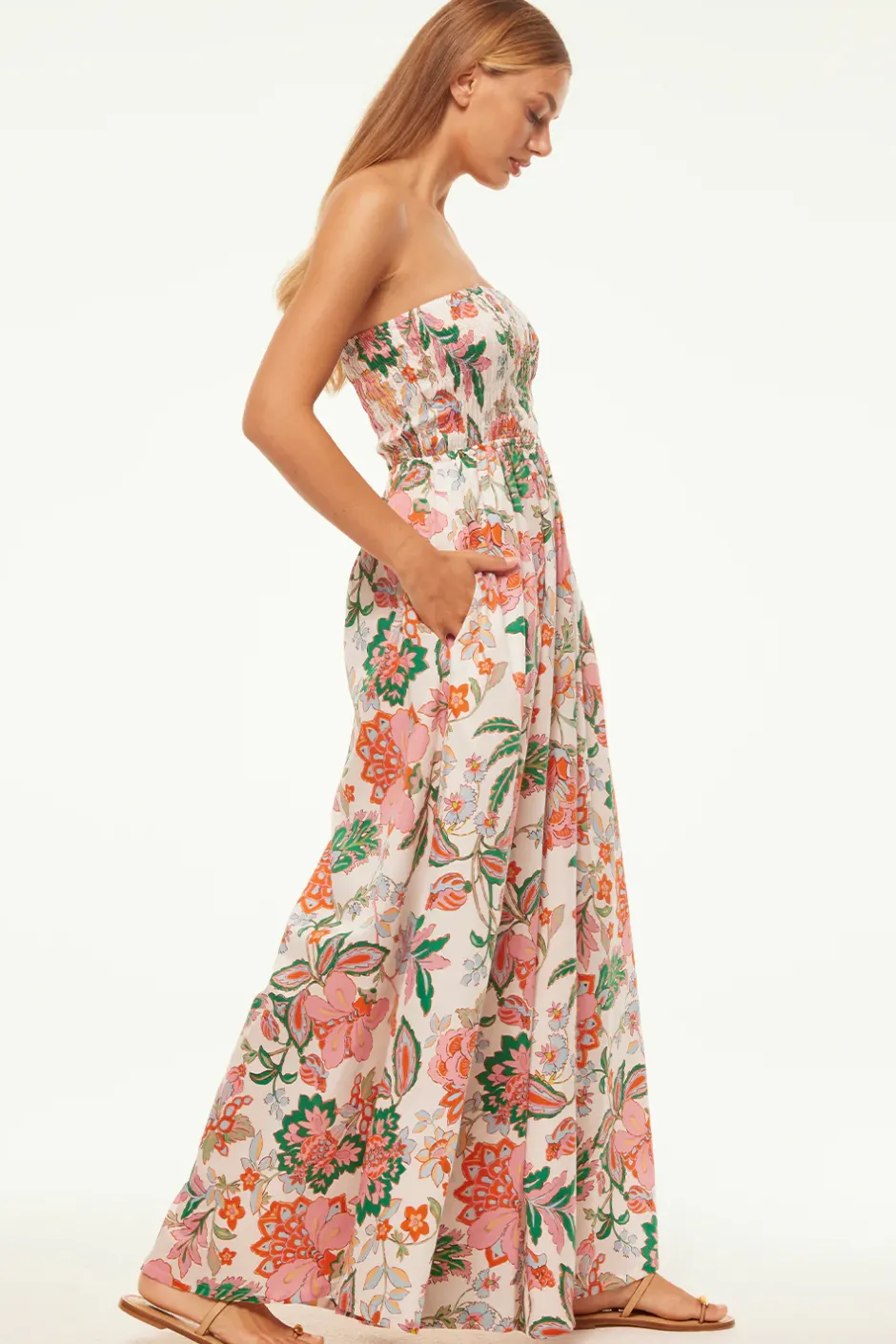 MISA Los Angeles ANDREA JUMPSUIT Casablancafloral Best