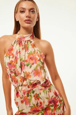 MISA Los Angeles ANEVA DRESS Palmareibloomschiffon Outlet