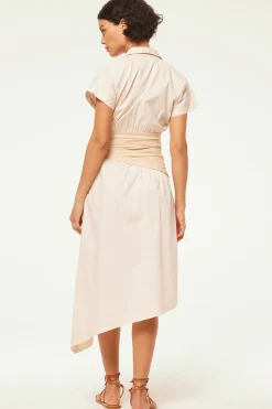 MISA Los Angeles ANTONELLA DRESS Ivorylinenmix Outlet