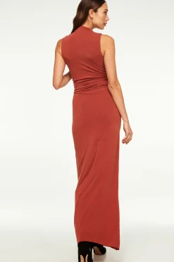 MISA Los Angeles ATHENA DRESS Brick Discount
