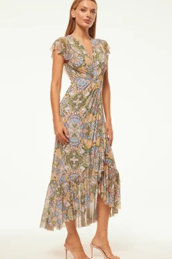 MISA Los Angeles AVALINE DRESS Dolcevitakaleidoscope Hot