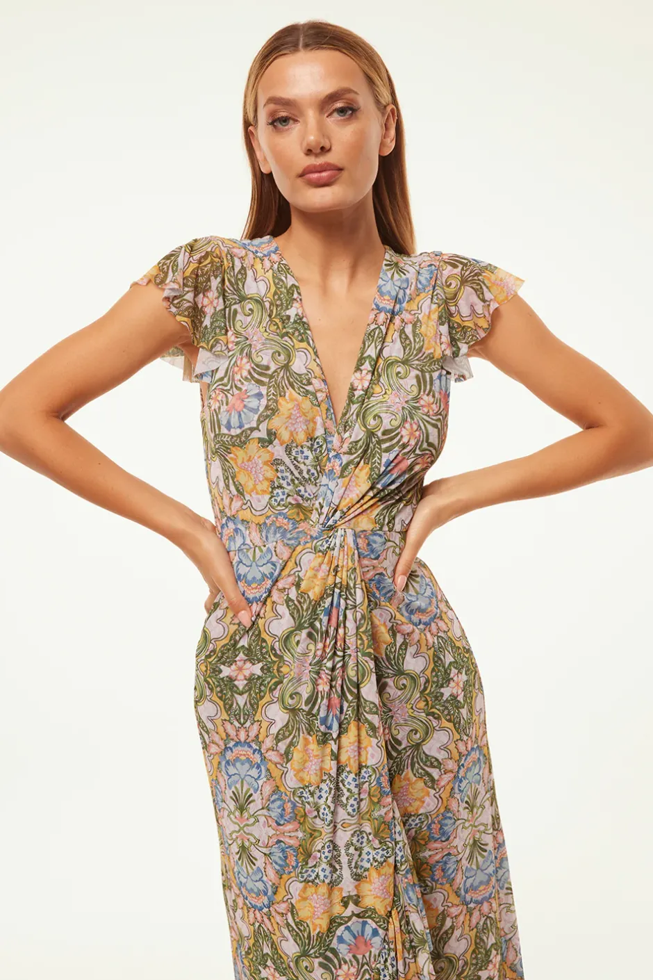 MISA Los Angeles AVALINE DRESS Dolcevitakaleidoscope Hot