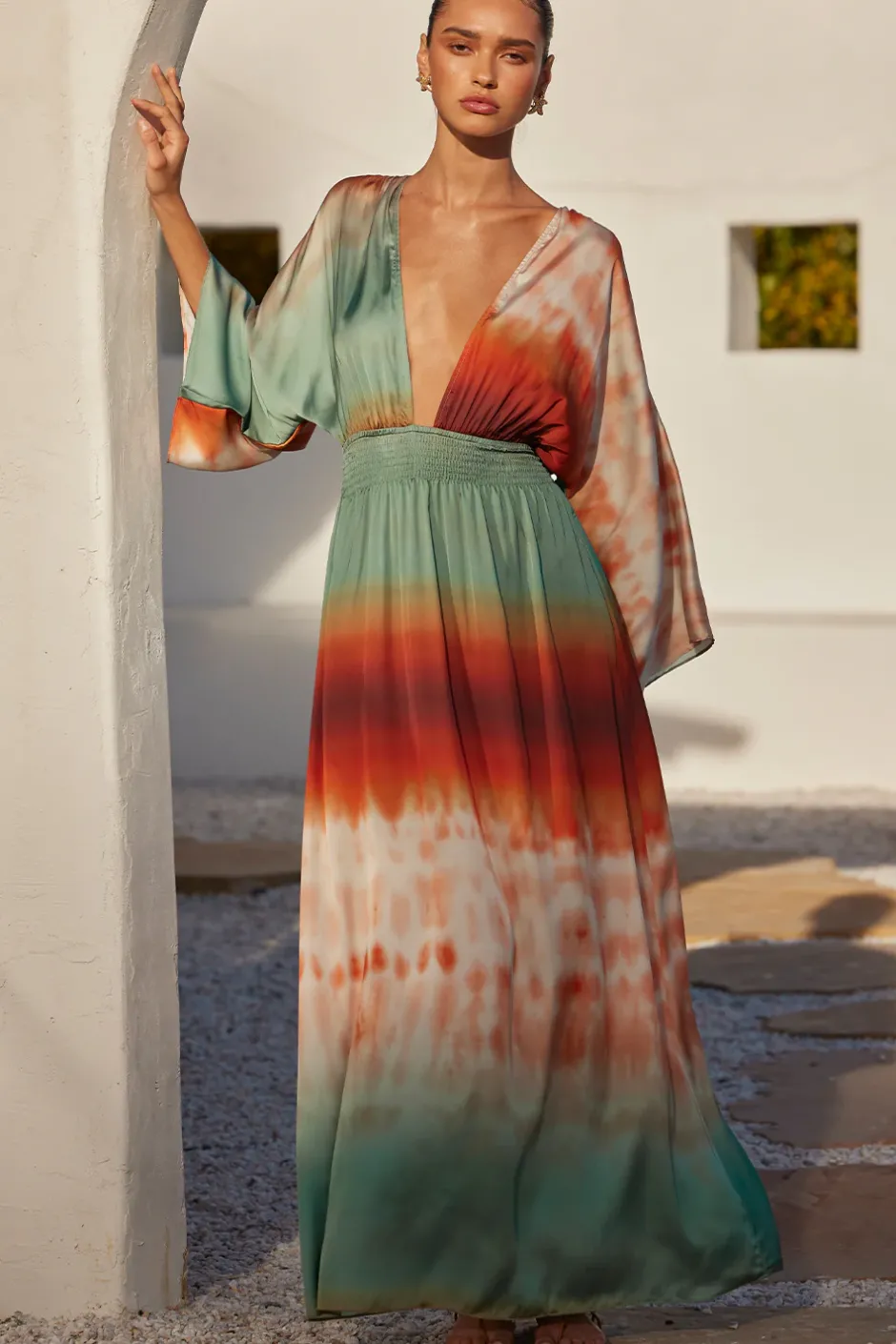 MISA Los Angeles BARDOT DRESS Carnelianombre Best