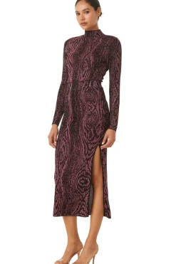 MISA Los Angeles BOW SKIRT Plum Sale