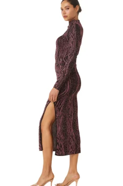 MISA Los Angeles BOW SKIRT Plum Sale