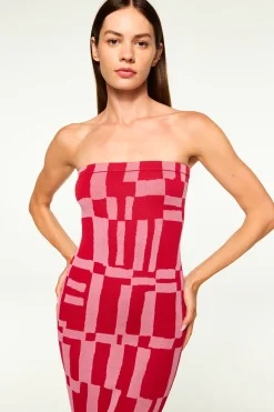 MISA Los Angeles CANDICE DRESS Pinku0026red Fashion