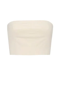 MISA Los Angeles CANDY BANDEAU Parchment New