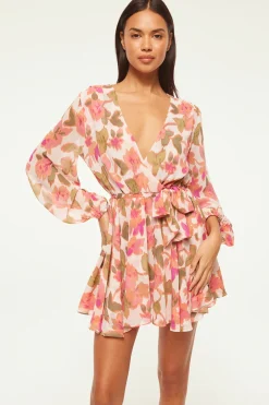 MISA Los Angeles CARIA DRESS Sonoranflorachiffon Online