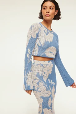 MISA Los Angeles CASSI TOP Bluehibiscusflora Fashion