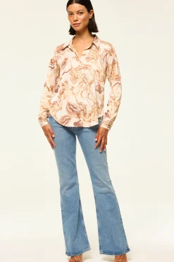 MISA Los Angeles CELINE TOP Goldenstrawsatin Online