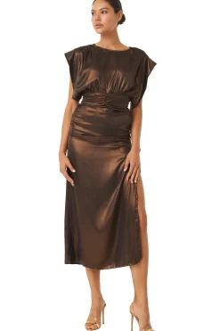 MISA Los Angeles CHARLIZE DRESS Burnishedbronze Discount