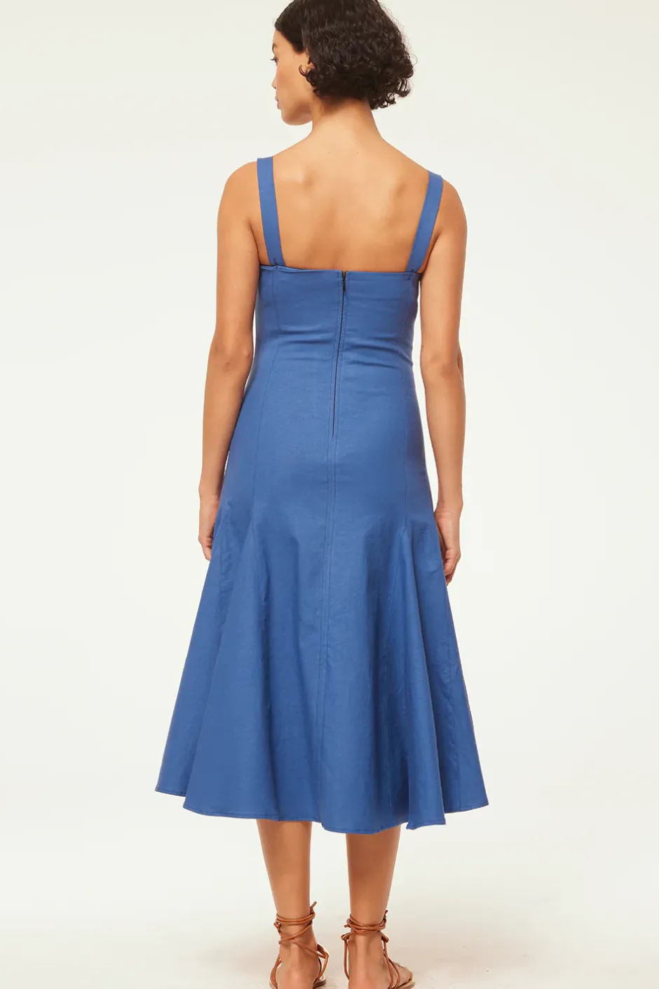 MISA Los Angeles CHERISH DRESS Bluelinen New