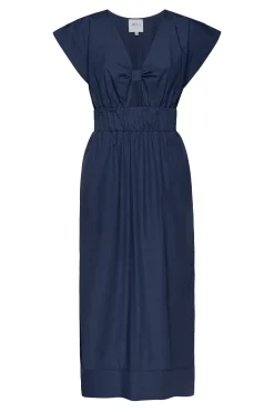 MISA Los Angeles CLAUDINE DRESS Midnightbluepoplin Clearance