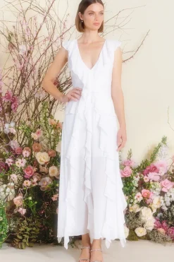 MISA Los Angeles CLAUDITA DRESS White Online