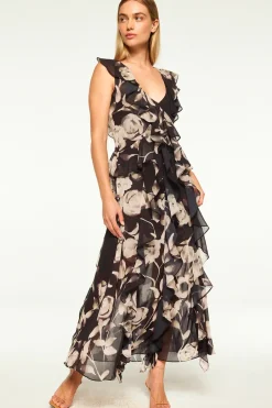 MISA Los Angeles CLAUDITA DRESS Fadedrosechiffon Online