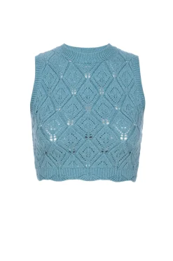 MISA Los Angeles DAHLIA TOP Blue Hot