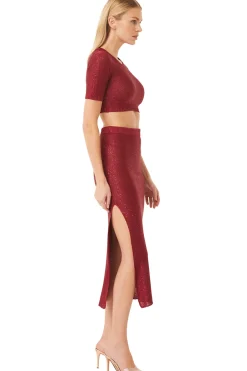 MISA Los Angeles DARYA TOP Lipstickred Online