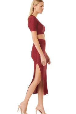 MISA Los Angeles DARYA TOP Lipstickred Online