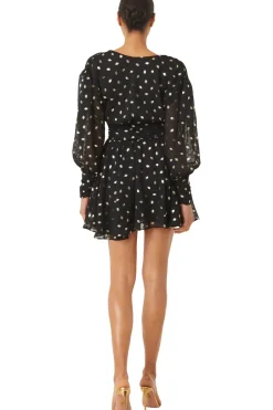 MISA Los Angeles DAVIE DRESS Diamondclipdot New