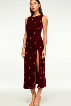 MISA Los Angeles DELANEY DRESS Garnetvelvet Discount