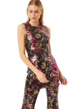 MISA Los Angeles EDIE DRESS Floragroovesequin Sale