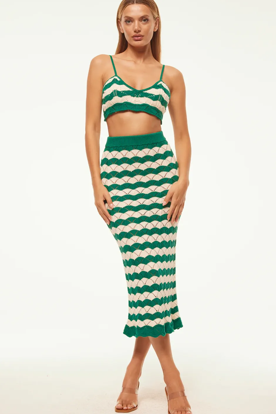 MISA Los Angeles EIDA BRALETTE Emeraldstripe Best