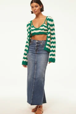 MISA Los Angeles EIDA BRALETTE Emeraldstripe Best