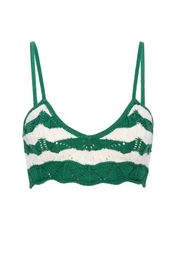 MISA Los Angeles EIDA BRALETTE Emeraldstripe Best