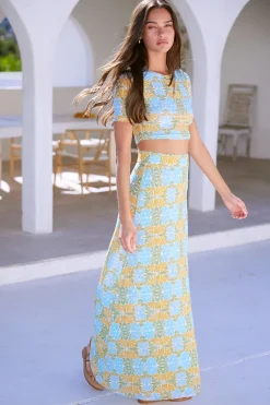 MISA Los Angeles EKAT SKIRT Citrusslice Discount