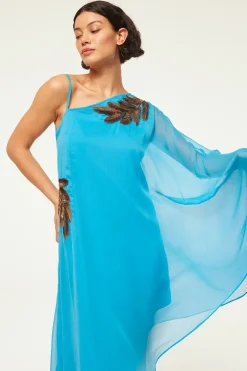 MISA Los Angeles ELANEH DRESS Aquapalmd'or Fashion