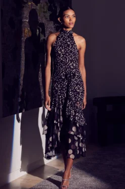 MISA Los Angeles ELIANA DRESS Polkadotmix Hot