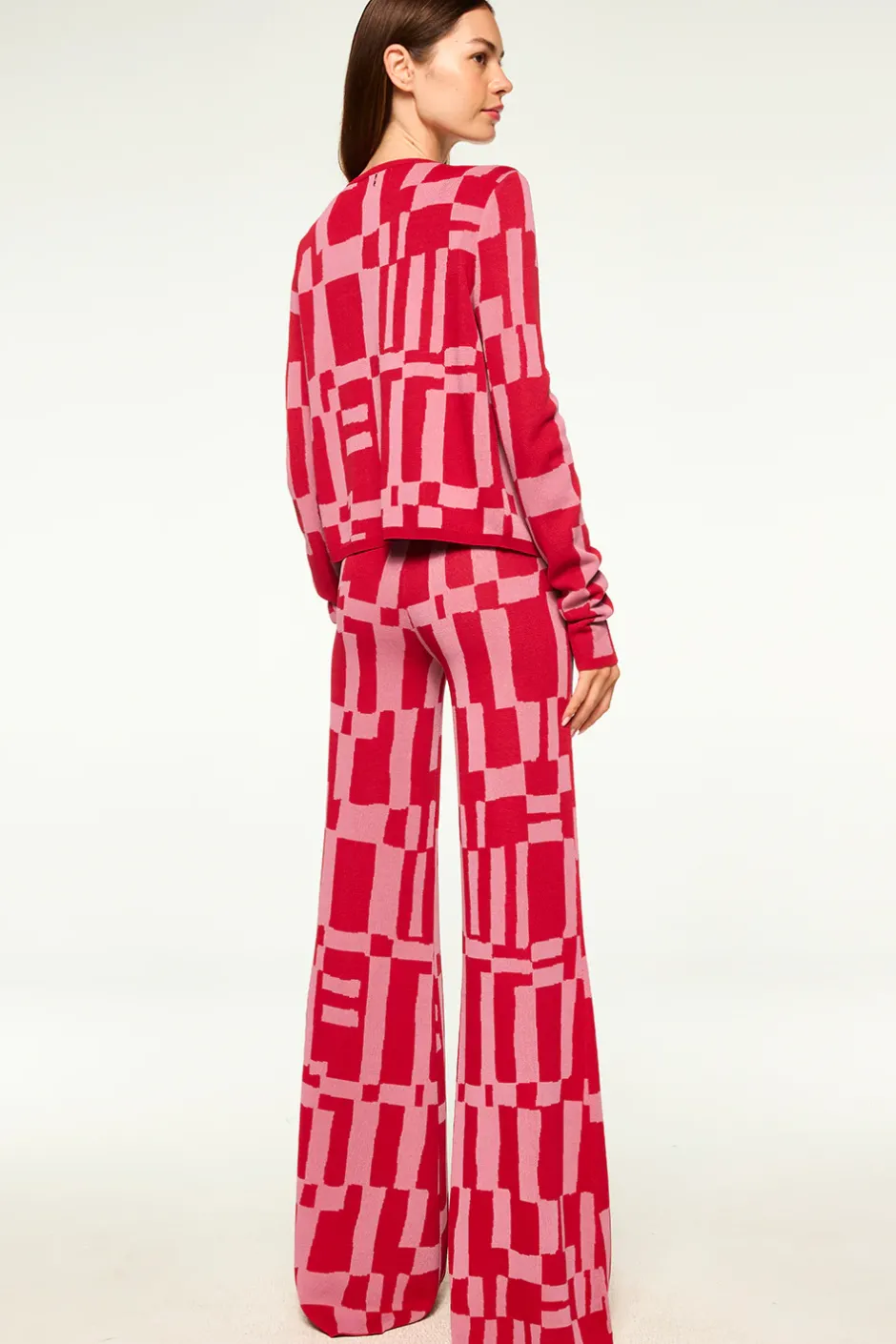 MISA Los Angeles ELVIN CARDIGAN Pinku0026red Sale