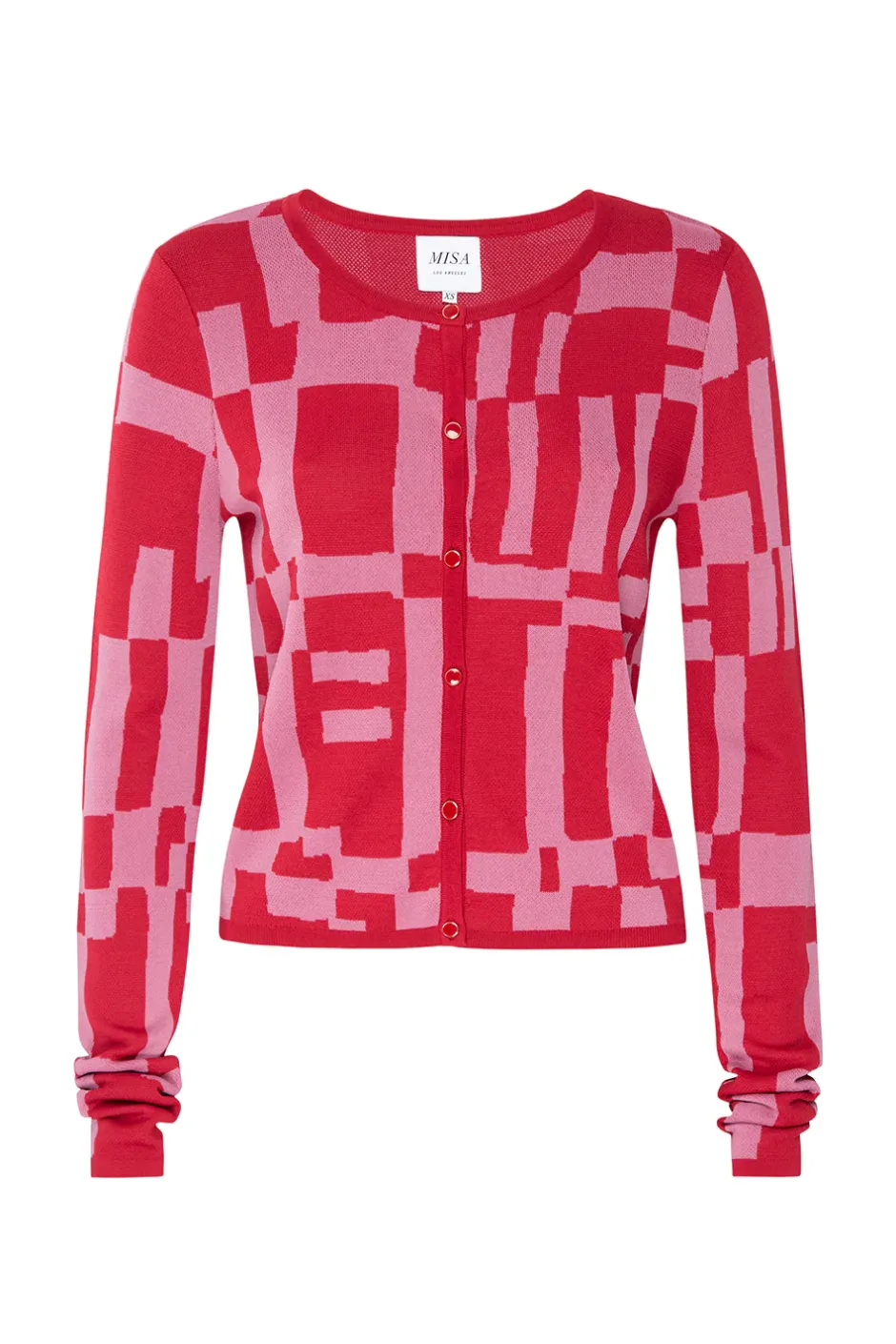 MISA Los Angeles ELVIN CARDIGAN Pinku0026red Sale