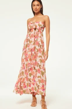 MISA Los Angeles EMINE DRESS Sonoranflorachiffon Clearance