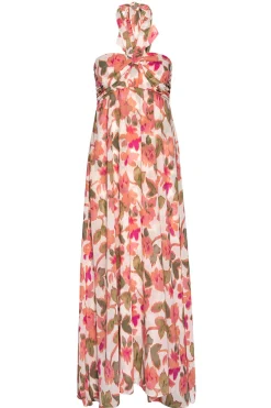 MISA Los Angeles EMINE DRESS Sonoranflorachiffon Clearance