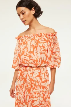 MISA Los Angeles EVA TOP Patmostangerine New