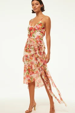 MISA Los Angeles FARIDA SKIRT Palmareibloomschiffon Hot
