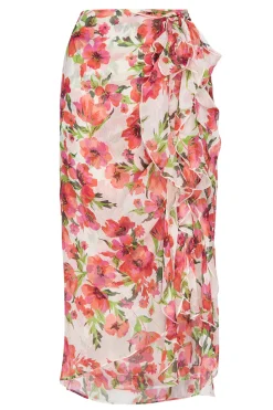 MISA Los Angeles FARIDA SKIRT Palmareibloomschiffon Hot