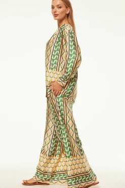 MISA Los Angeles FILOMENA PANT Limoncellogeosatin Fashion