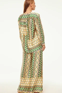 MISA Los Angeles FILOMENA PANT Limoncellogeosatin Fashion