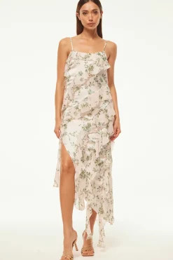 MISA Los Angeles FLORENCE DRESS Whitesagebotanicamix Outlet